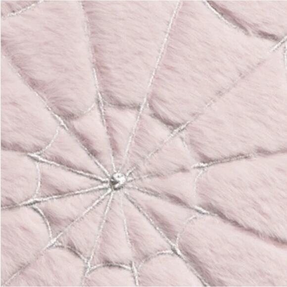 CYNTHIA ROWLEY Halloween Lilac Beaded W Broach Shaped Spider Web Pillow CHIC New - Picture 8 of 11